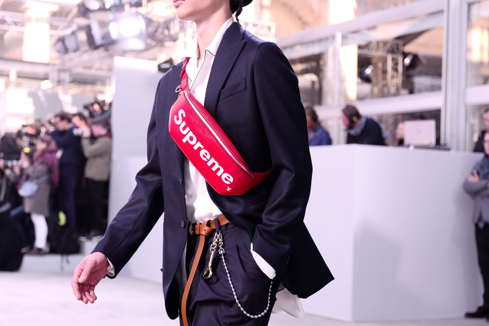A peak at the collaboration, as debuted in January at Paris Fashion Week (Photo by Calvin Wang)